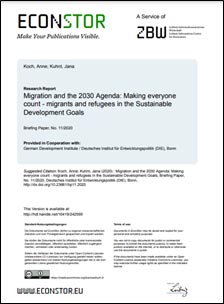 Migration and the 2030 Agenda: Making everyone count – migrants and refugees in the Sustainable Development Goals
