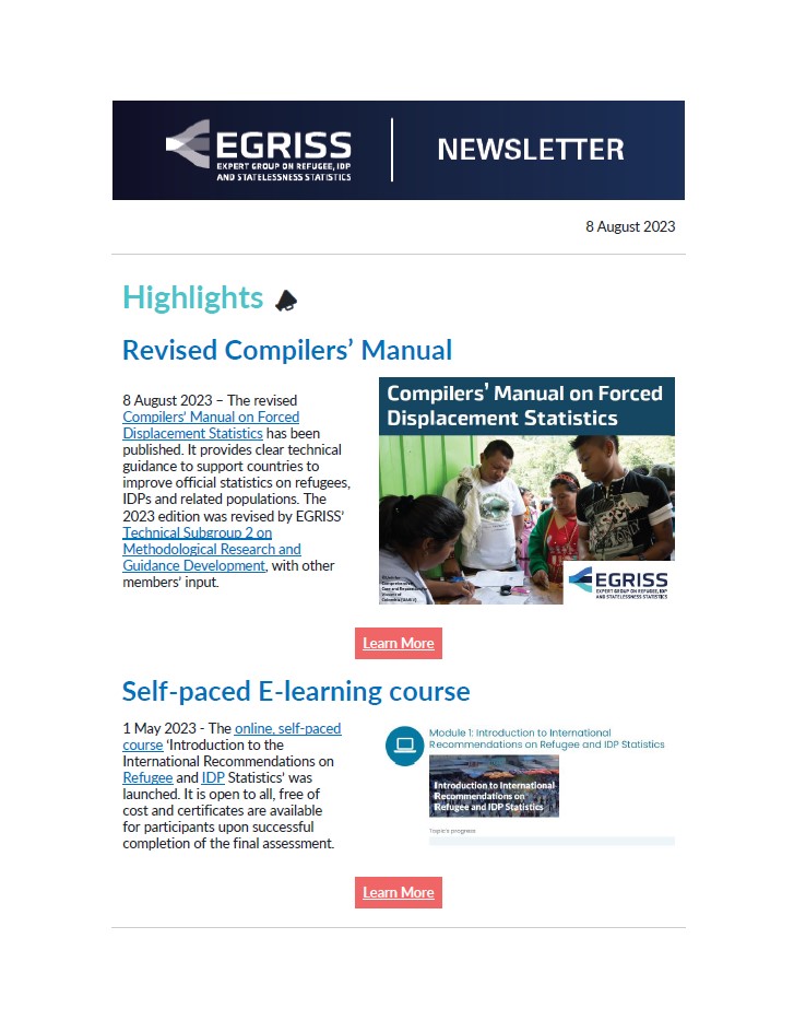EGRISS Newsletter: New Compilers’ Manual and E-learning