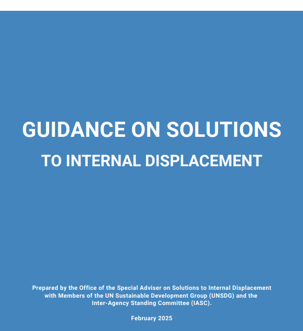 UNSDG-IASC Guidance on Solutions to Internal Displacement