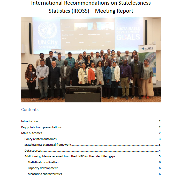 IROSS Meeting Report